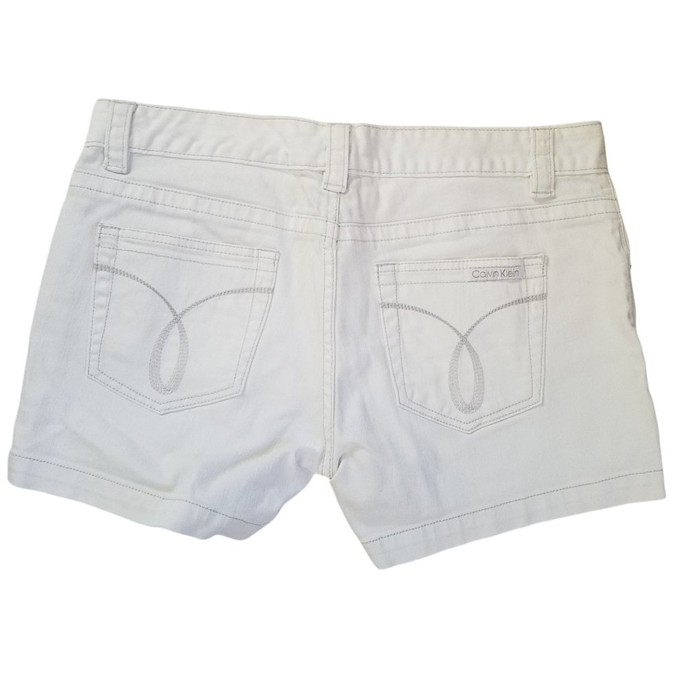 Calvin Klein White Jean Shorts